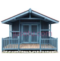 小木屋,乡村,蓝色PNG