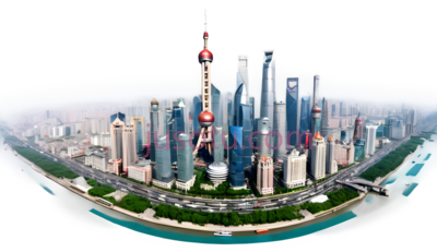 上海城市风光,建筑, PNG