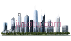 城市天际线,高楼群PNG