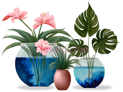 花瓶,现代,粉色, PNG