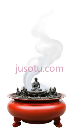香炉,中式,红色PNG