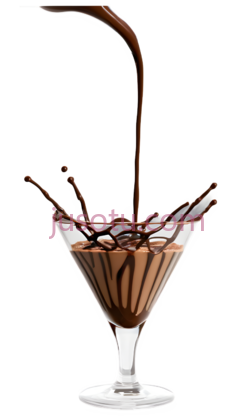 巧克力,倒流,鸡尾酒杯PNG