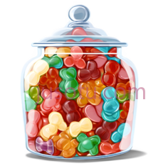 糖果,卡通,红色,橙色,黄色,绿色,蓝色,紫色PNG