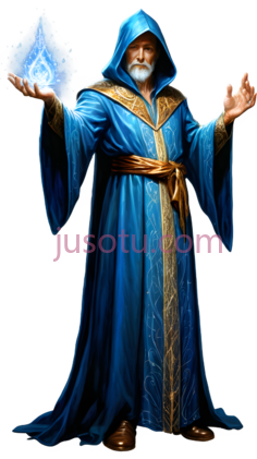 法师,奇幻,蓝色PNG