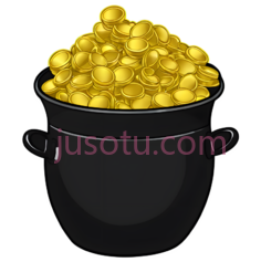 金币罐PNG