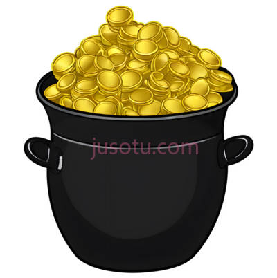 金币罐, PNG