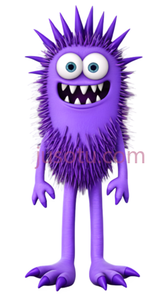 怪兽,卡通,紫色PNG