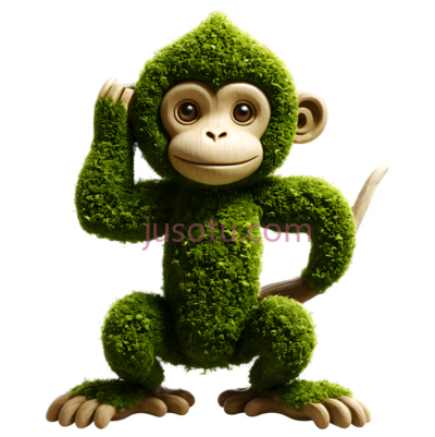 苔藓,猴子, PNG